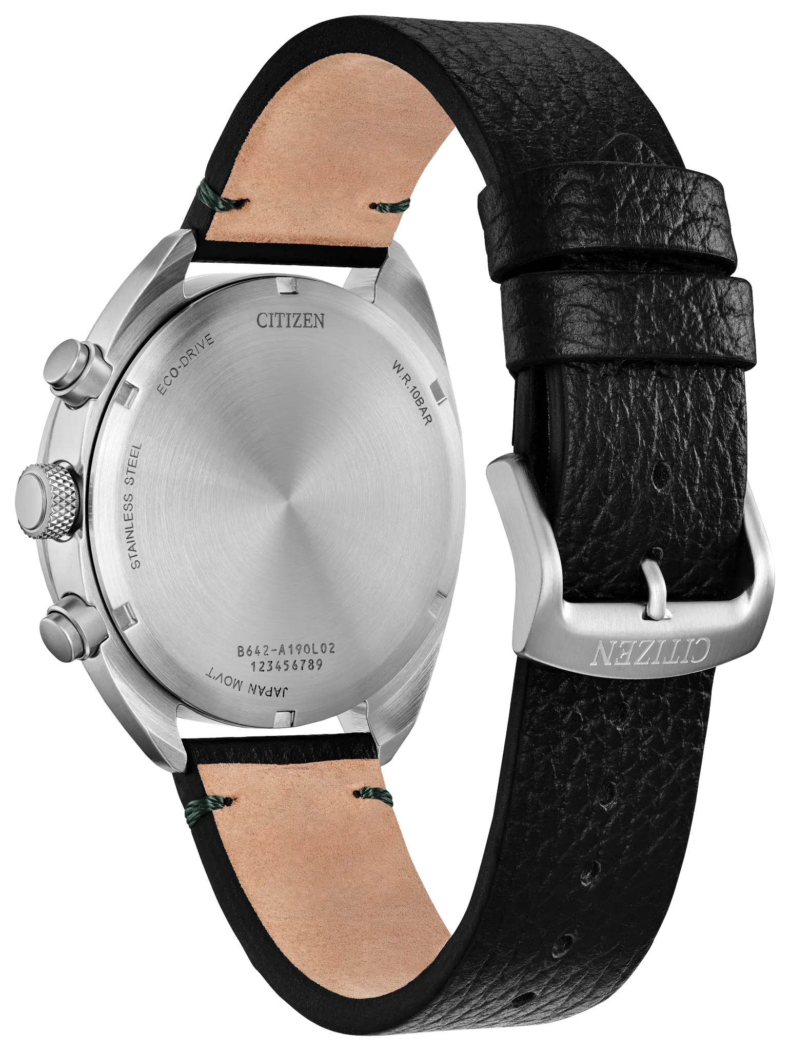 Sport Casual Green Dial Leather Strap CA7041-07X | CITIZEN